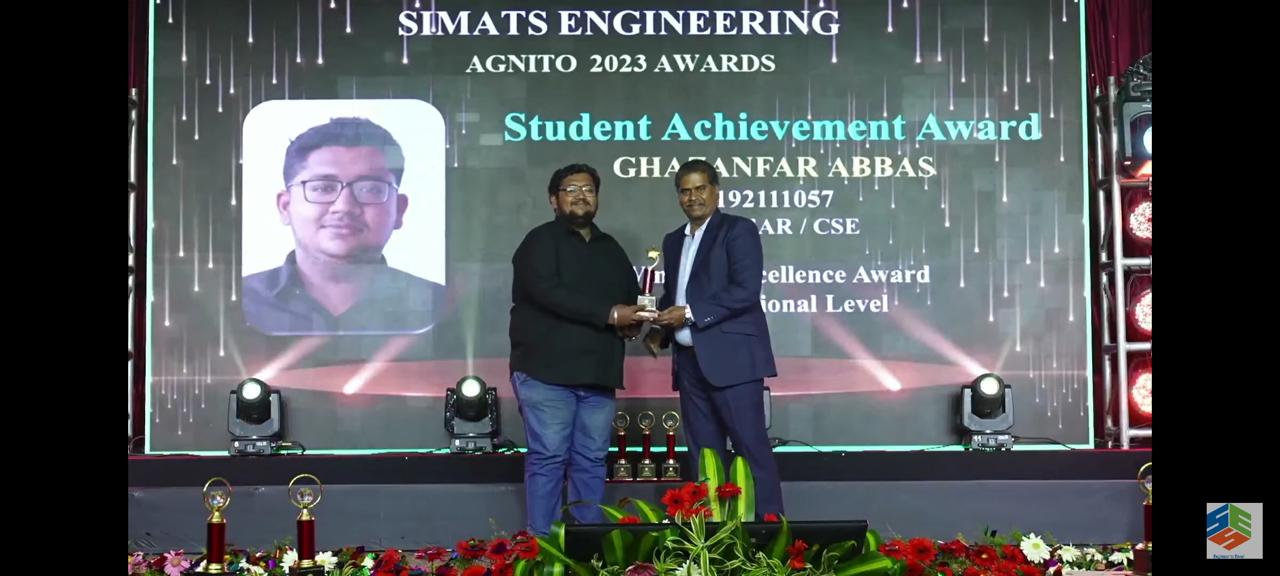 Award recognition of Abbas Mir